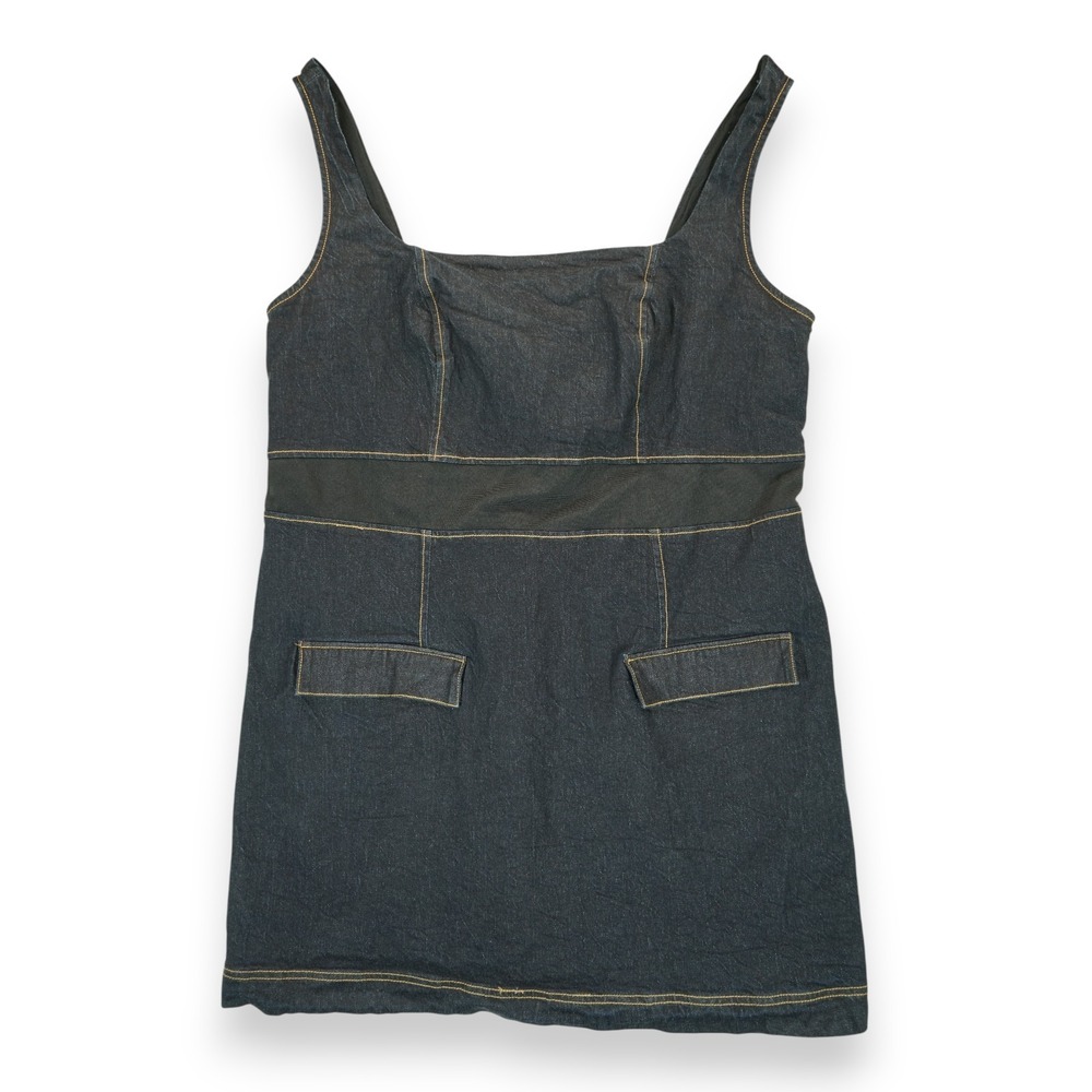 Anthropologie Denim Sleeveless Size 20W Blue Back Zipper